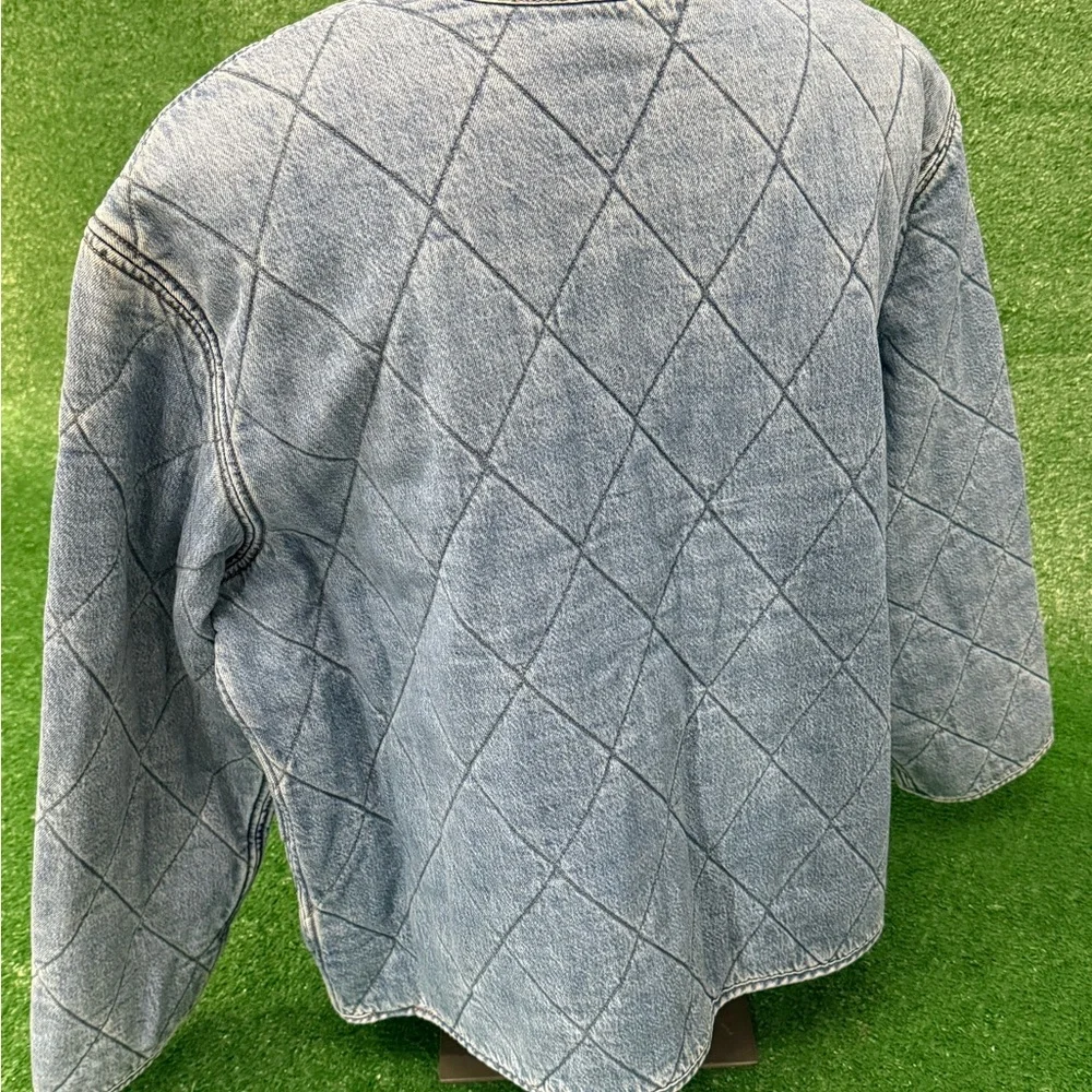 Levi's Light Blue Quilted Denim Jacket - Picture 3 of 7
